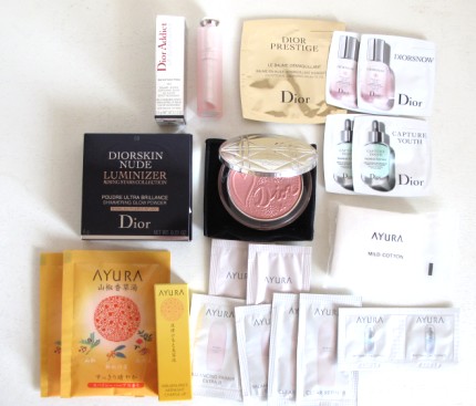 ディオールアユーラなどお買い物